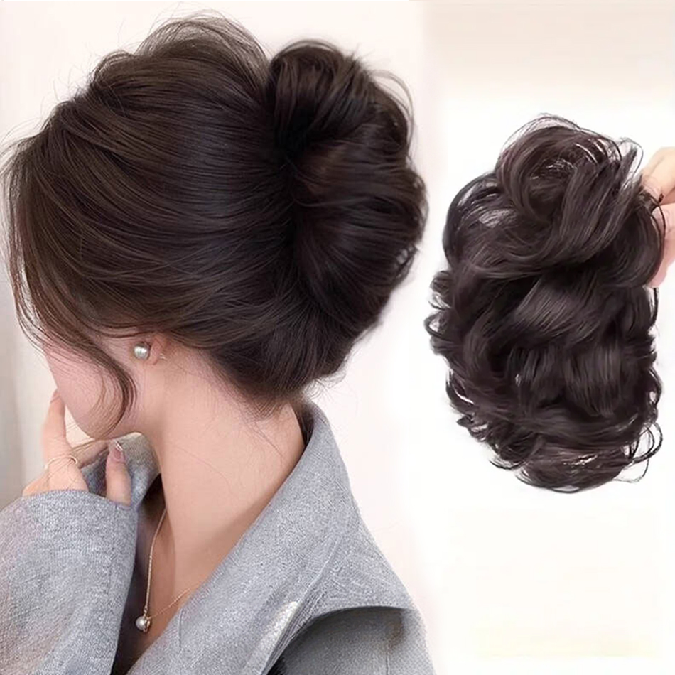 Claw Clip Messy Bun Hair Piece - Klip Cakar Potongan Rambut Sanggul Berantakan