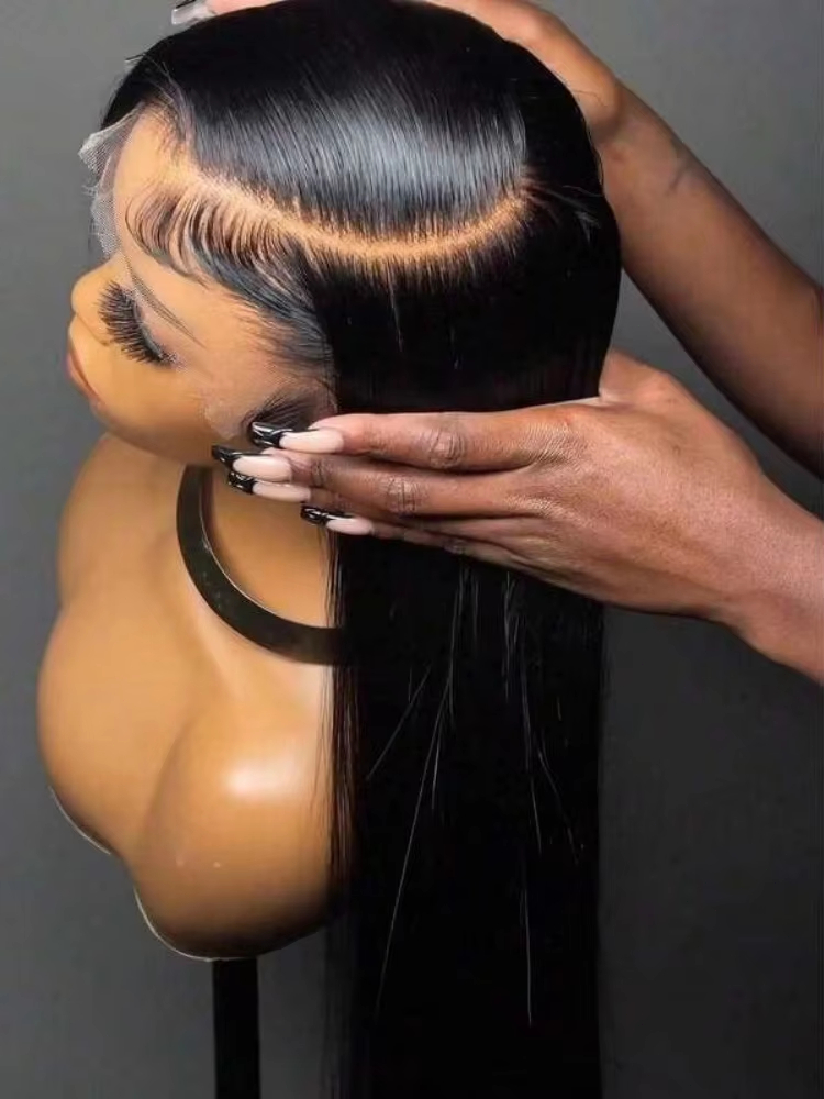 Glueless Wear And Go Human Hair Wig - Wig Tanpa Lem 5x5 Lurus, Wig