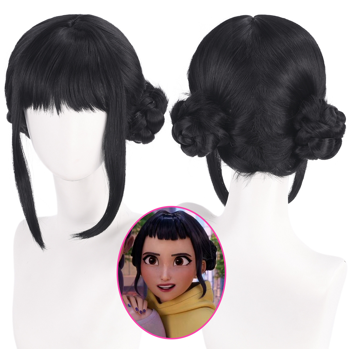 Synthetic Braided Wigs For Black Women - Wig Cosplay Zoey 33Cm Bundel Rambut