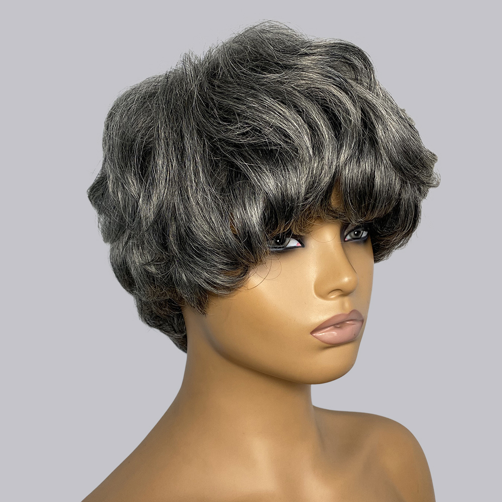 Short Pixie Cut Wig Human Hair Cheap - Wig Rambut Manusia Model Pixie Cut