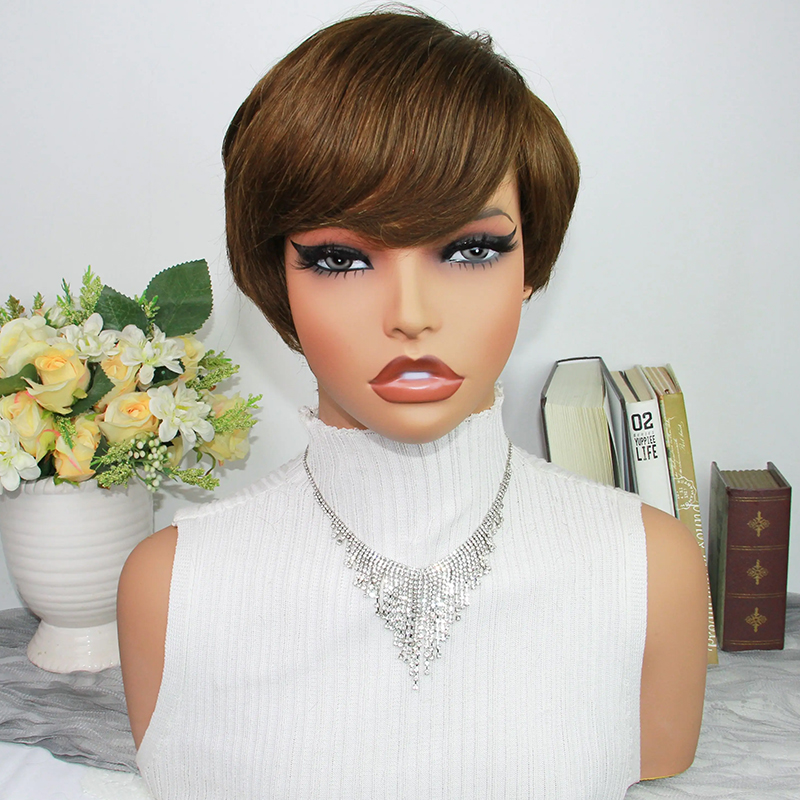 Short Pixie Cut Wig Human Hair Cheap - Wig Rambut Manusia Model Pixie Cut