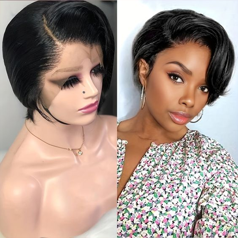 Short Pixie Cut Wig Human Hair Cheap - Wig potongan Pixie rambut manusia 100%