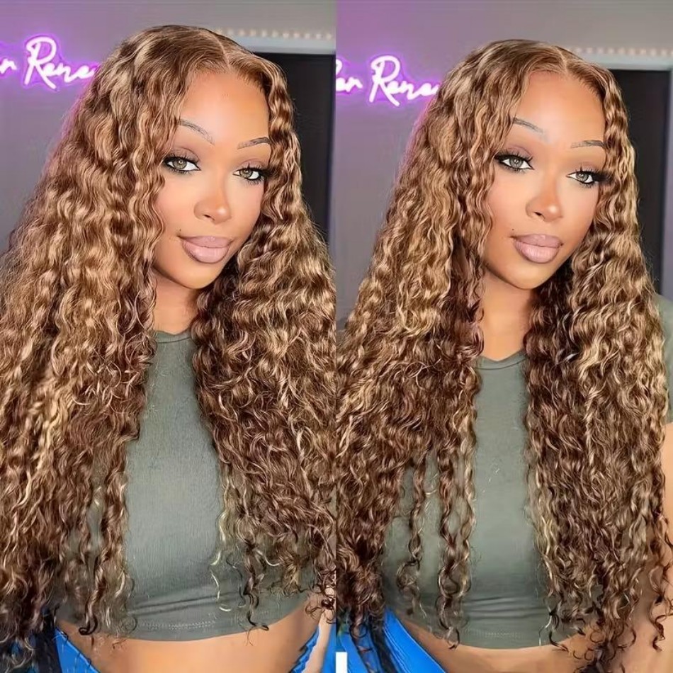 Wig Rambut Asli Highlight Ombr - Lace Front Wigs ulasan dan harga