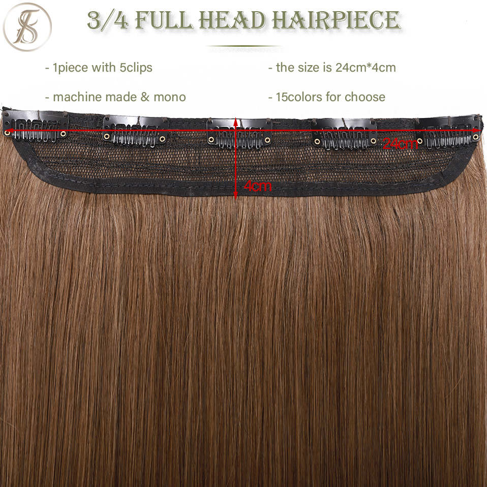 TESS Klip Dalam Ekstensi Rambu - Seamless Clip In Hair Extensions Human Hair ulasan dan harga