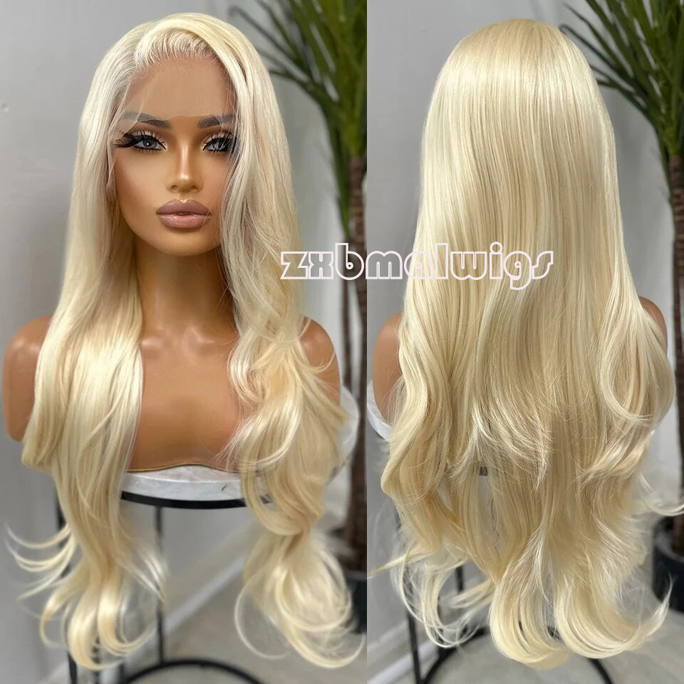 Rambut Sintetis 613 Warna Pira - 613 Blonde Body Wave Lace Front Wig ulasan dan harga
