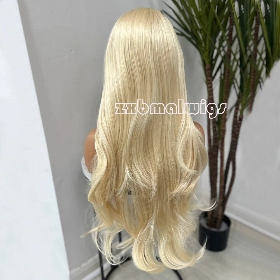 Rambut Sintetis 613 Warna Pira - 613 Blonde Body Wave Lace Front Wig ulasan dan harga