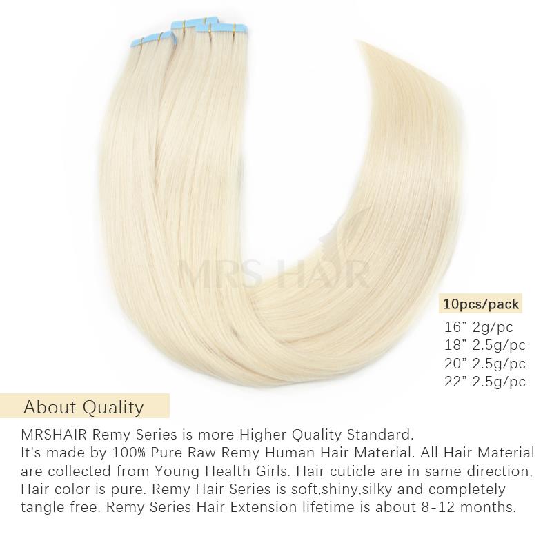 #60 pita tak terlihat pirang P - Invisible Tape In Extensions Real Hair ulasan dan harga