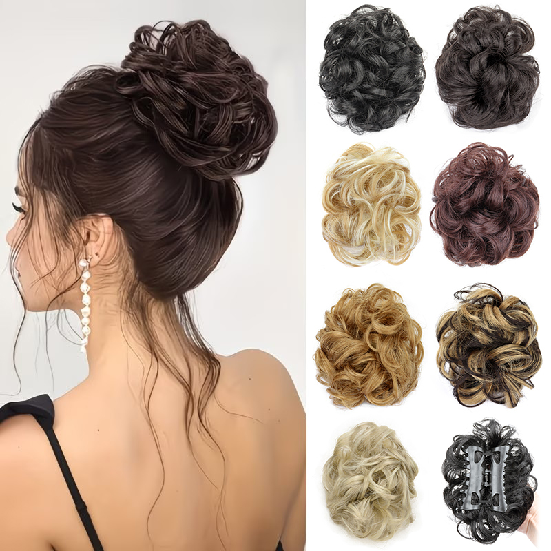 Klip Cakar Keriting Pendek Mod - Claw Clip Messy Bun Hair Piece ulasan dan harga