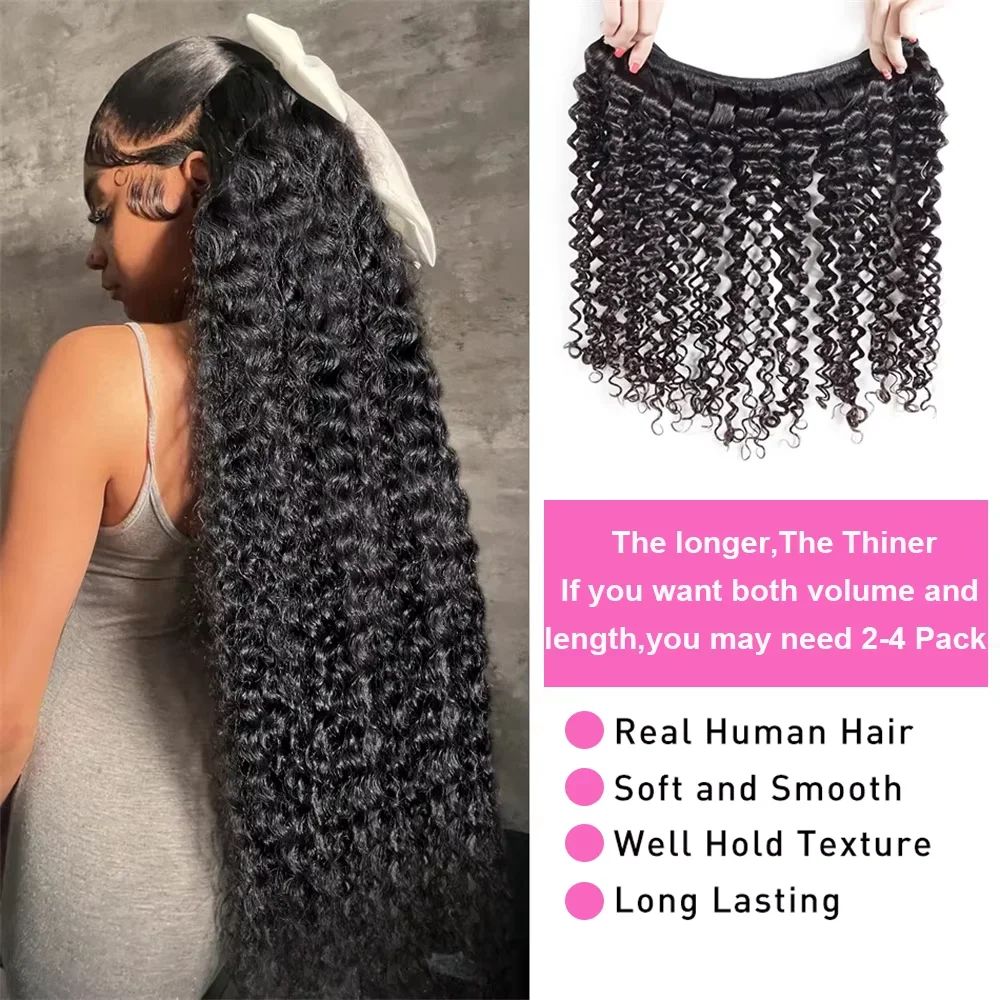 Paket Rambut Deep Wave dengan  - Deep Wave 3 Bundles With Closure ulasan dan harga