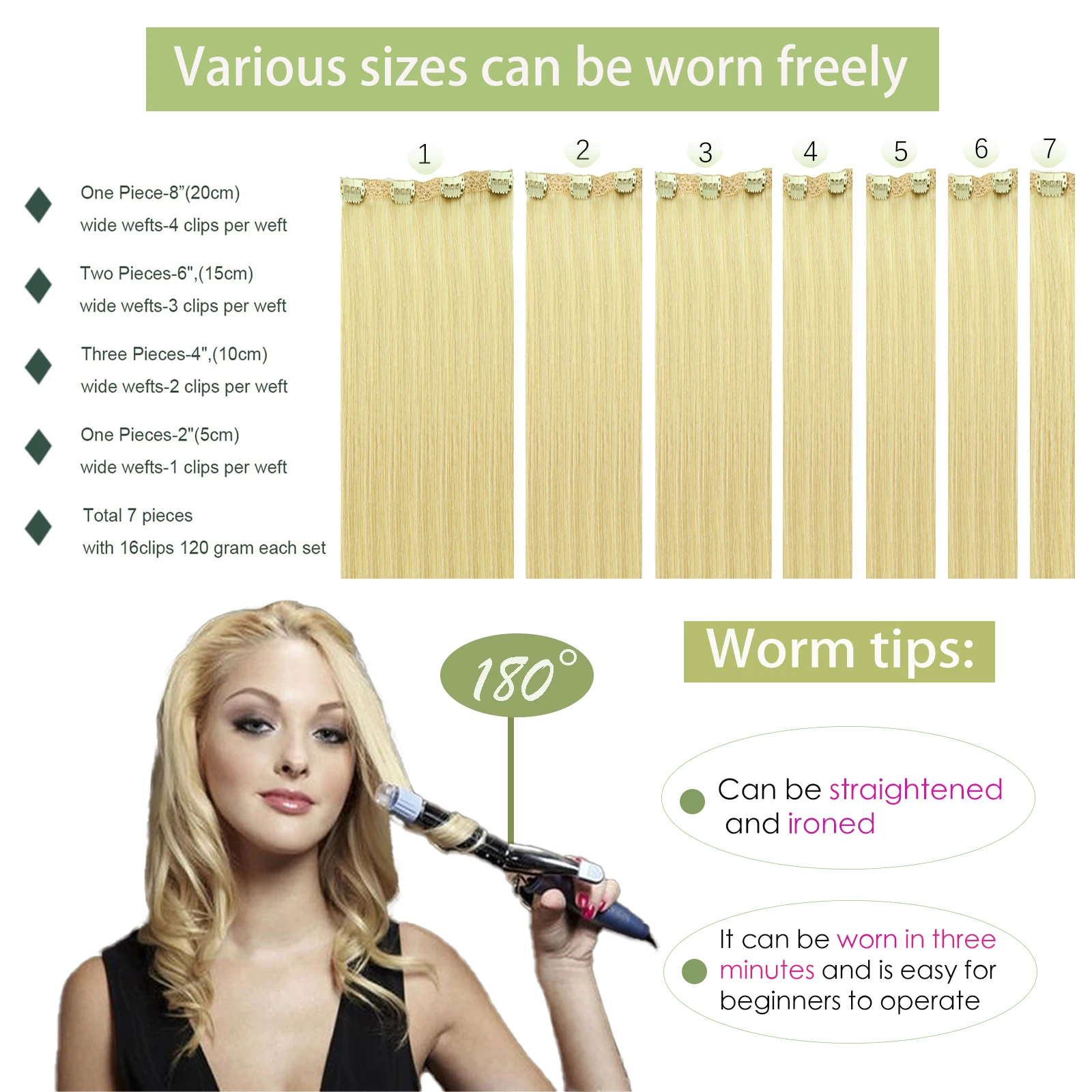 Ekstensi Rambut Clip-In PU Hit - Seamless Clip In Hair Extensions Human Hair ulasan dan harga