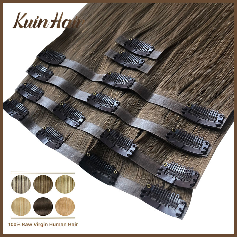 Klip PU Lurus Tak Terlihat Dal - Seamless Clip In Hair Extensions Human Hair ulasan dan harga