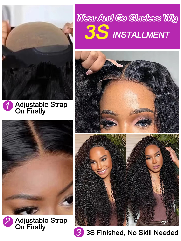 Wig Rambut Manusia Tanpa Lem 4 - Water Wave Bulk Human Hair For Braiding ulasan dan harga