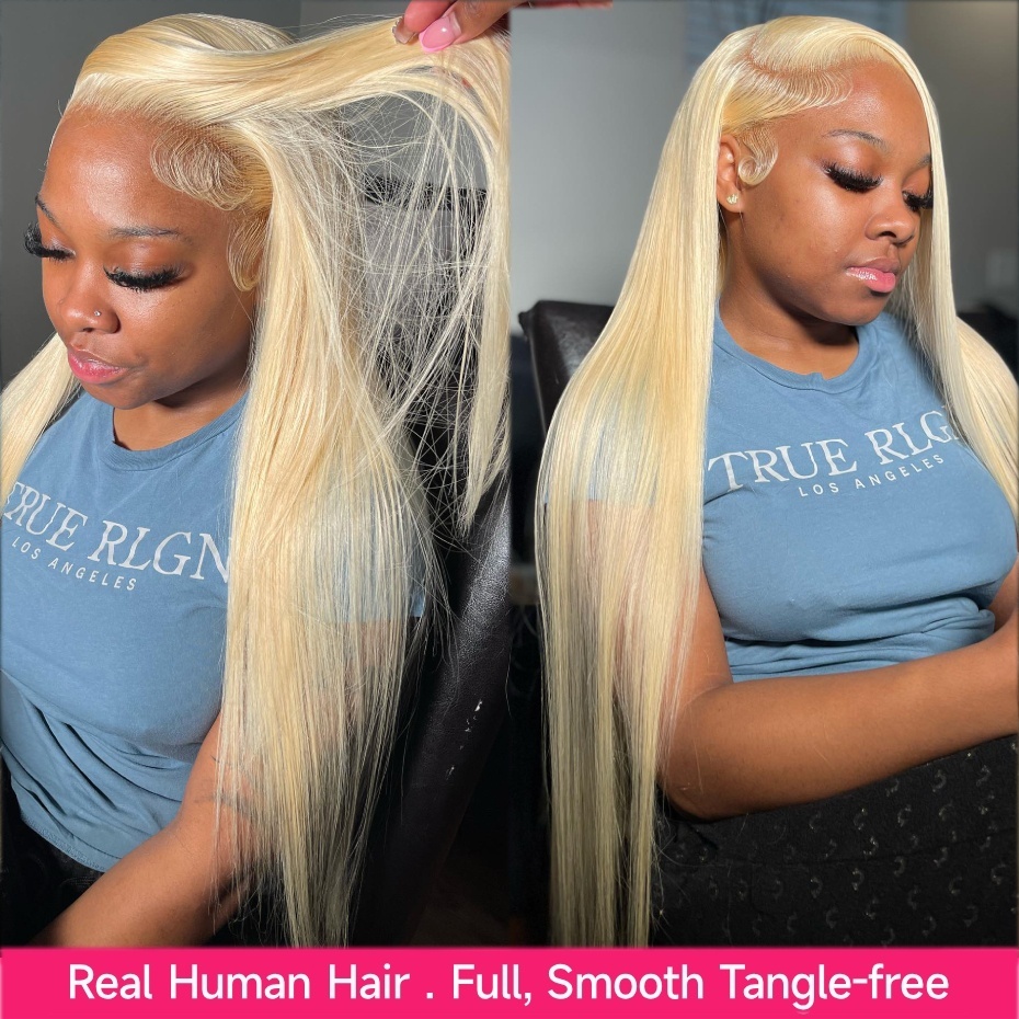 Wig Rambut Manusia 13x6 Lace F - 613 Blonde Body Wave Lace Front Wig ulasan dan harga