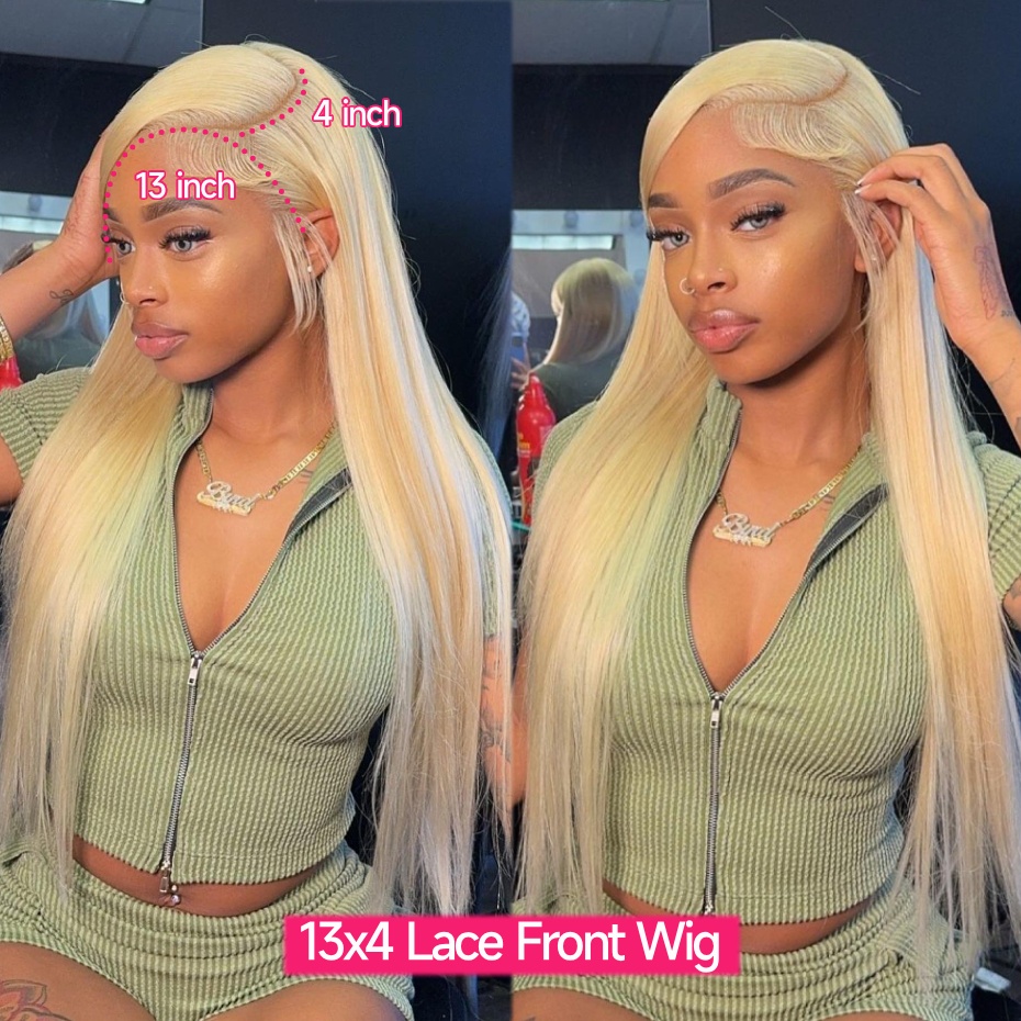 Wig Rambut Manusia 13x6 Lace F - 613 Blonde Body Wave Lace Front Wig ulasan dan harga