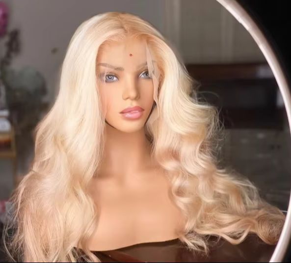 Wig Rambut Pirang 613 Model Bo - 613 Blonde Body Wave Lace Front Wig ulasan dan harga