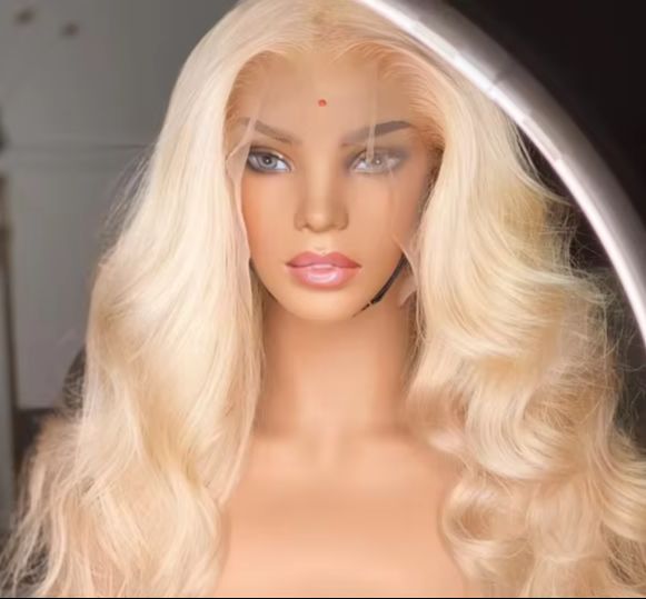 Wig Rambut Pirang 613 Model Bo - 613 Blonde Body Wave Lace Front Wig ulasan dan harga