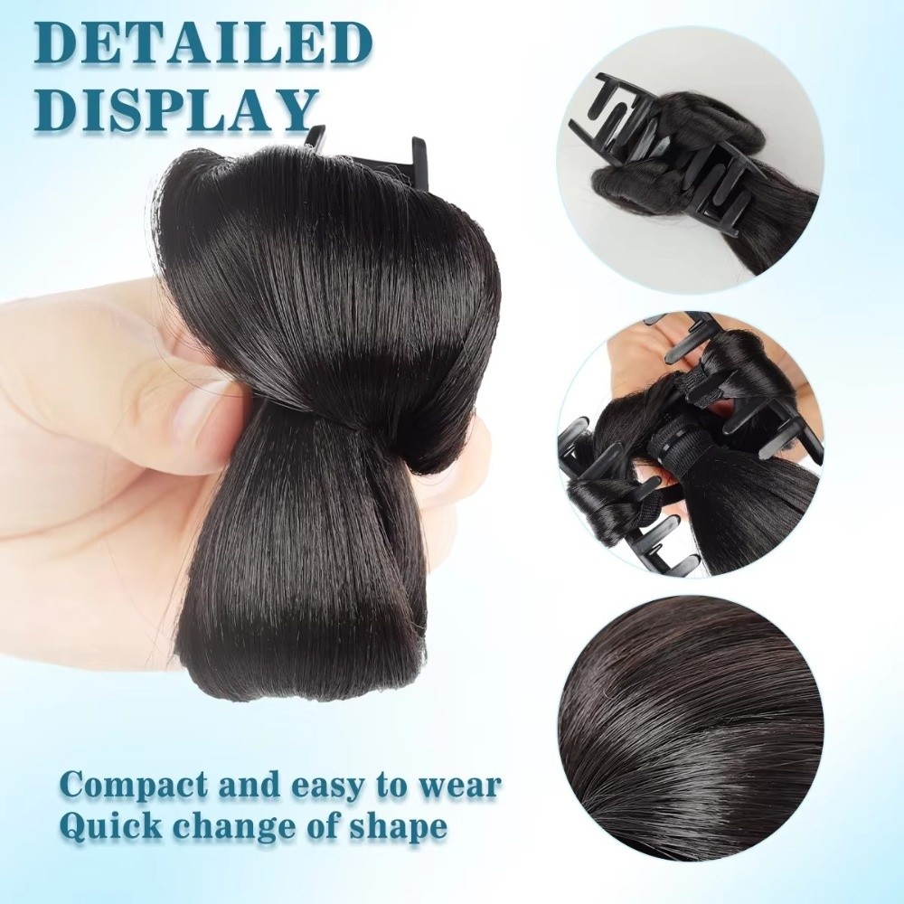 Wig Sanggul Rambut Sintetis Al - Claw Clip Messy Bun Hair Piece ulasan dan harga
