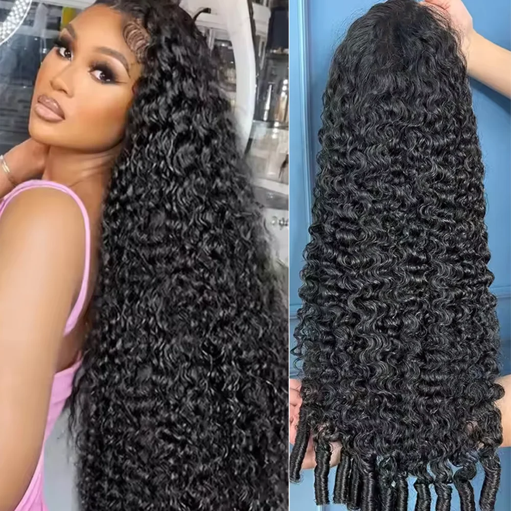 Wig Rambut Manusia Keriting Bu - Human Hair Wigs ulasan dan harga
