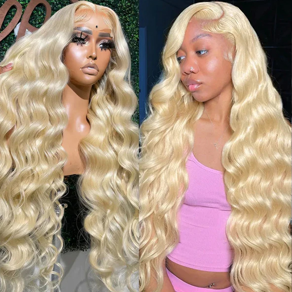 Wig Rambut Asli 13x6 Hd Lace F - 613 Blonde Body Wave Lace Front Wig ulasan dan harga