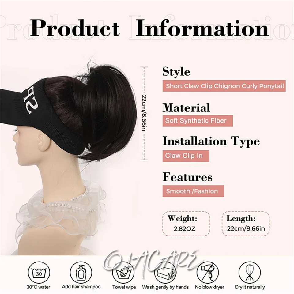 Hiasan rambut cepol berantakan - Claw Clip Messy Bun Hair Piece ulasan dan harga