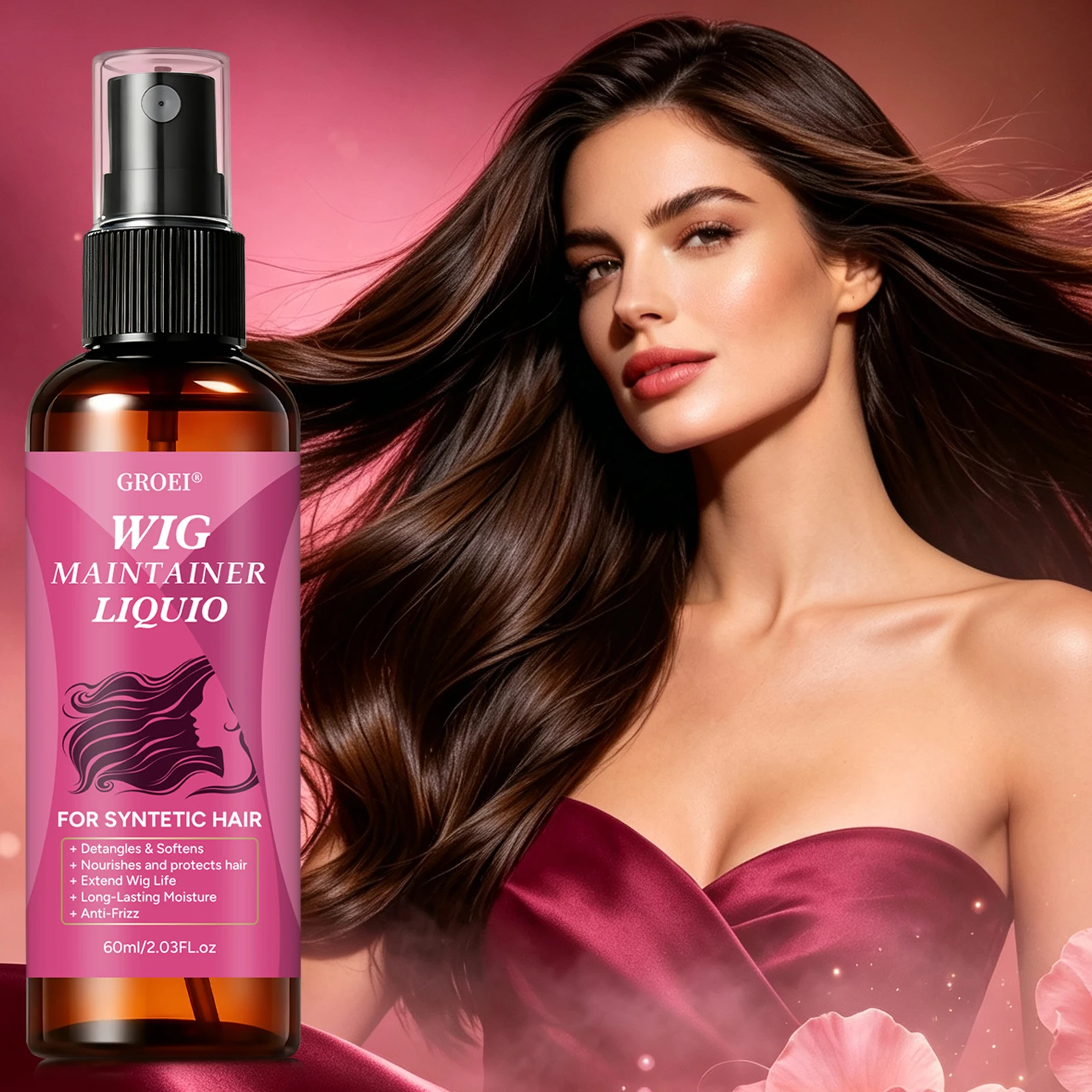 GROEI Semprotan Perawatan Wig  - Synthetic Wigs ulasan dan harga