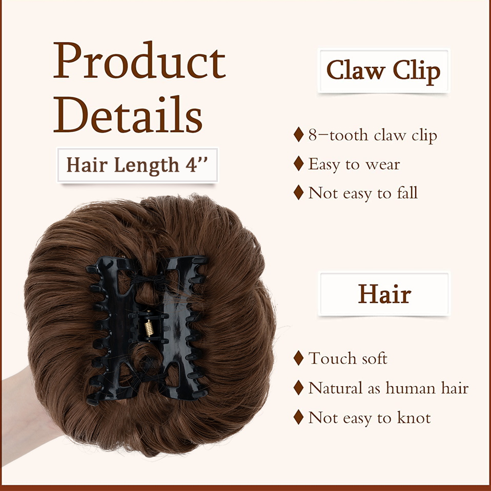 Benehair jepit rambut cakar si - Claw Clip Messy Bun Hair Piece ulasan dan harga