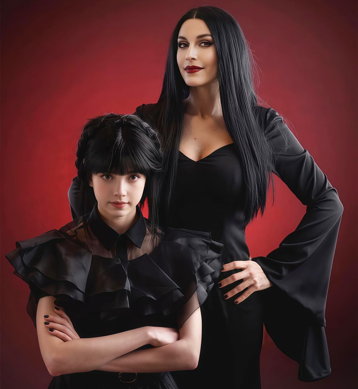 Wig Hitam Panjang Sintetis unt - Synthetic Braided Wigs For Black Women ulasan dan harga