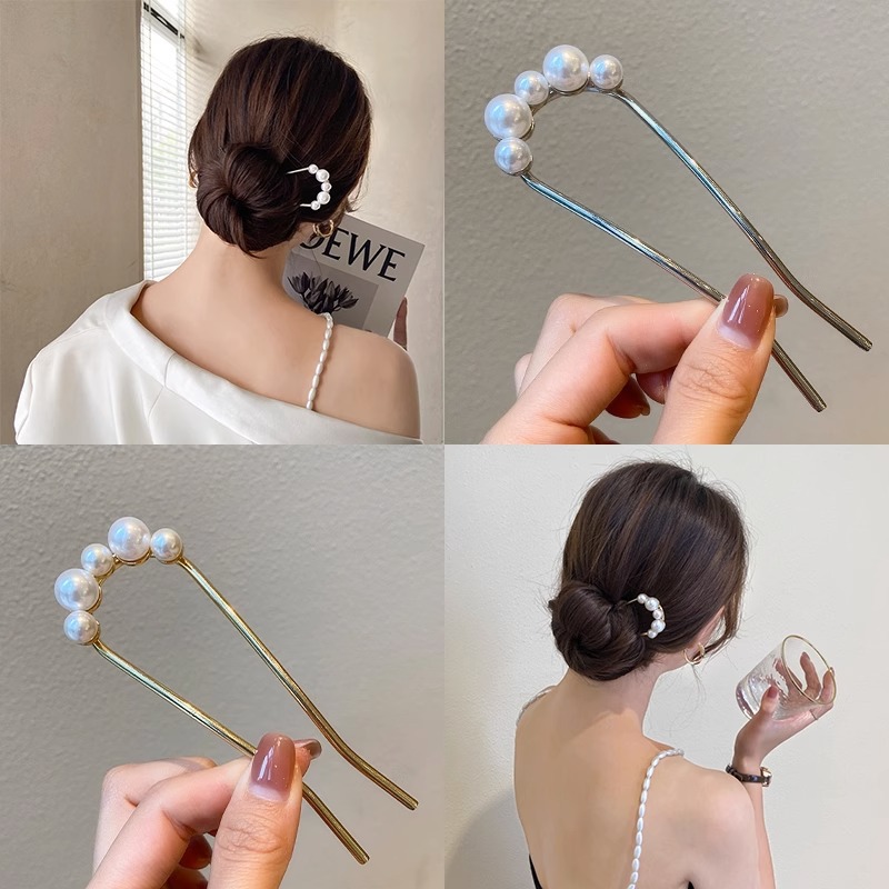 Jepit Rambut Bentuk U Vintage  - Hair Bundles ulasan dan harga