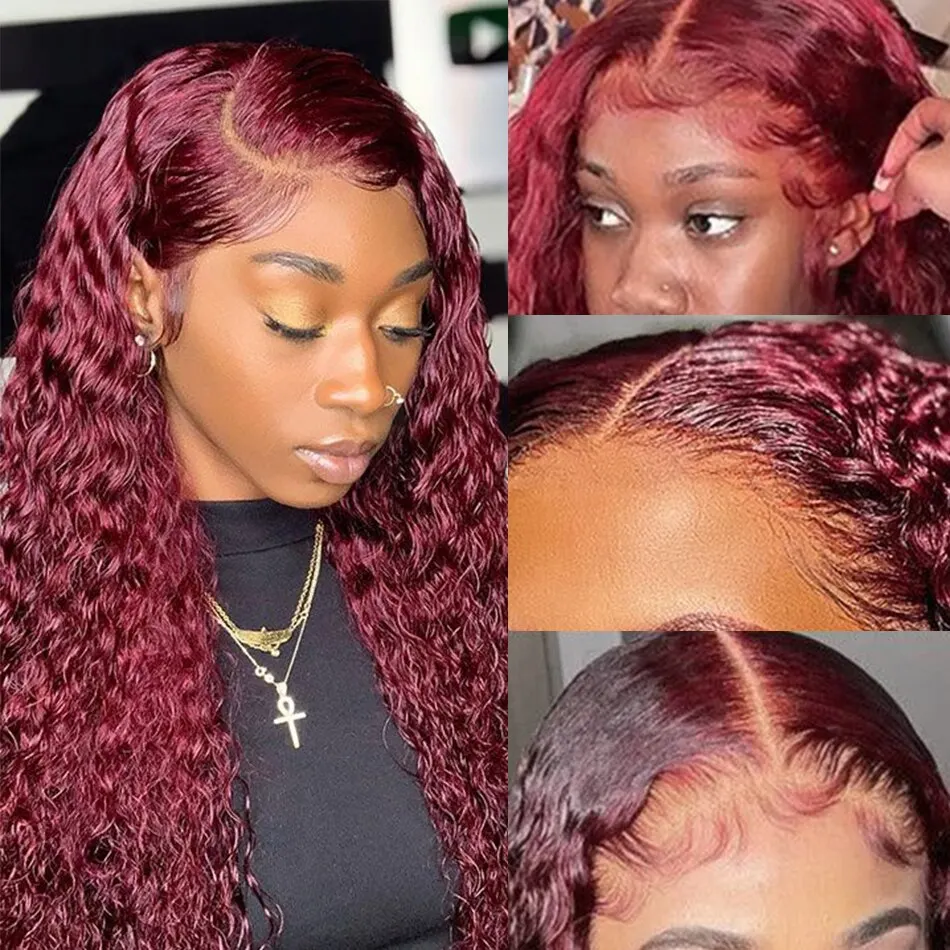Wig rambut manusia warna burgu - Human Hair Wigs ulasan dan harga