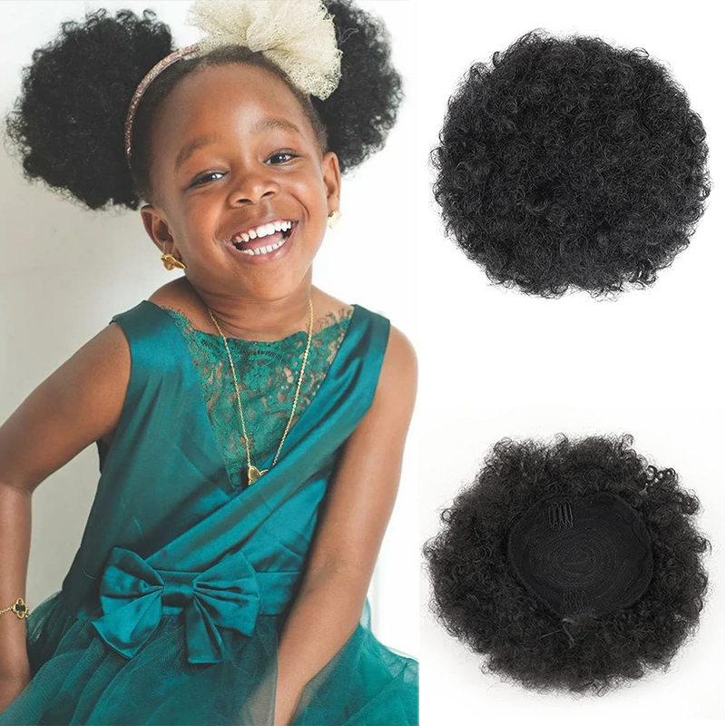 6 inci Afro Puff tali serut ek - Drawstring Afro Curly Puff Ponytail ulasan dan harga