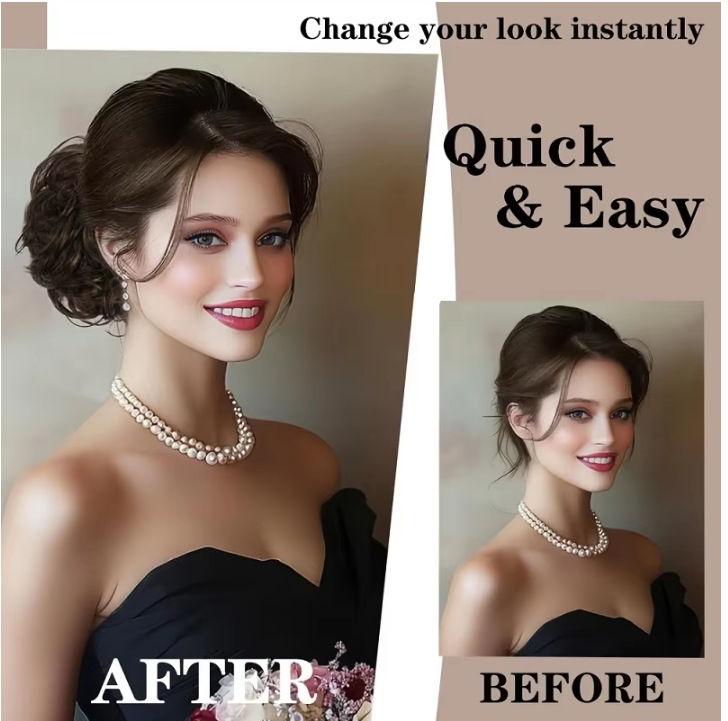 Ekstensi Rambut Sanggul Keriti - Claw Clip Messy Bun Hair Piece ulasan dan harga