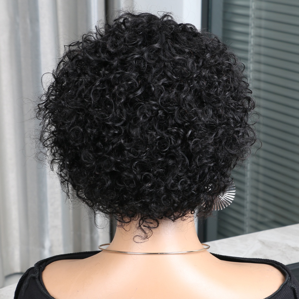 Wig Pixie Cut Rambut Asli 13x4 - Short Pixie Cut Wig Human Hair Cheap ulasan dan harga