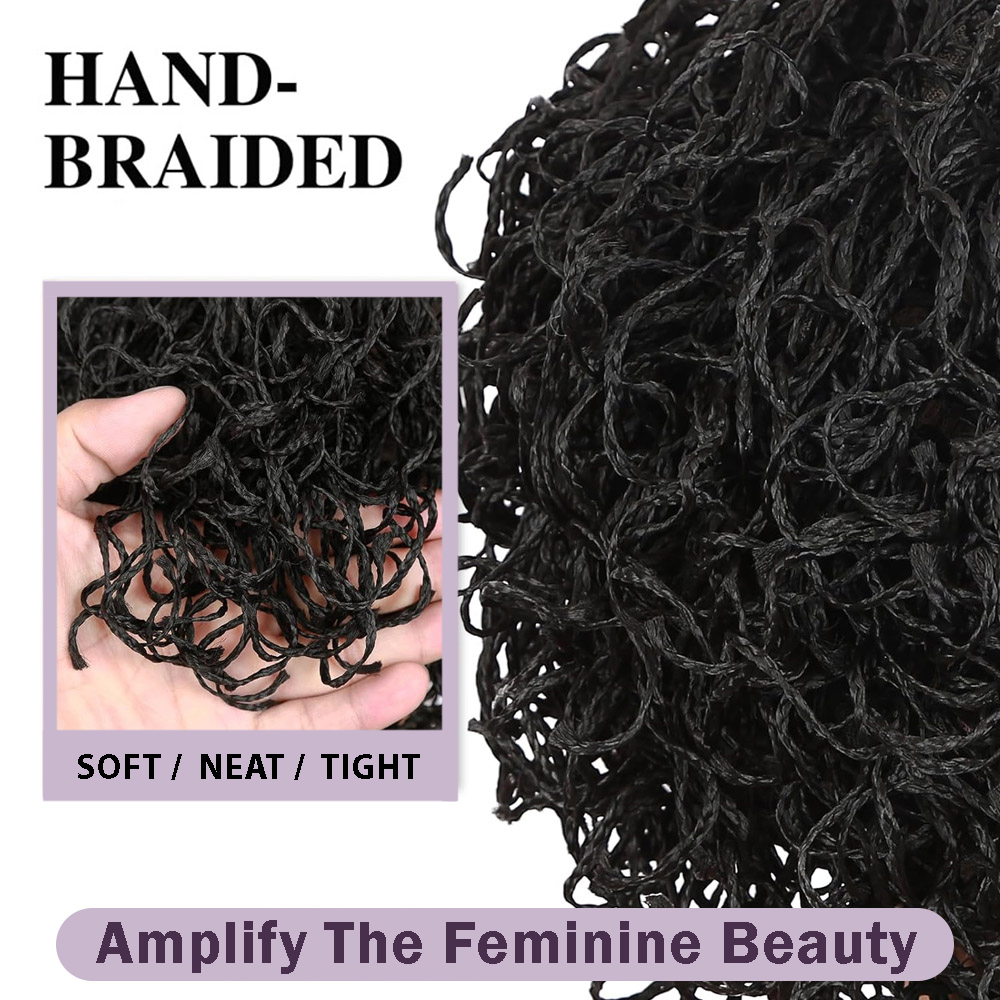 Wig Kepang Kotak Putar Renda P - Synthetic Braided Wigs For Black Women ulasan dan harga