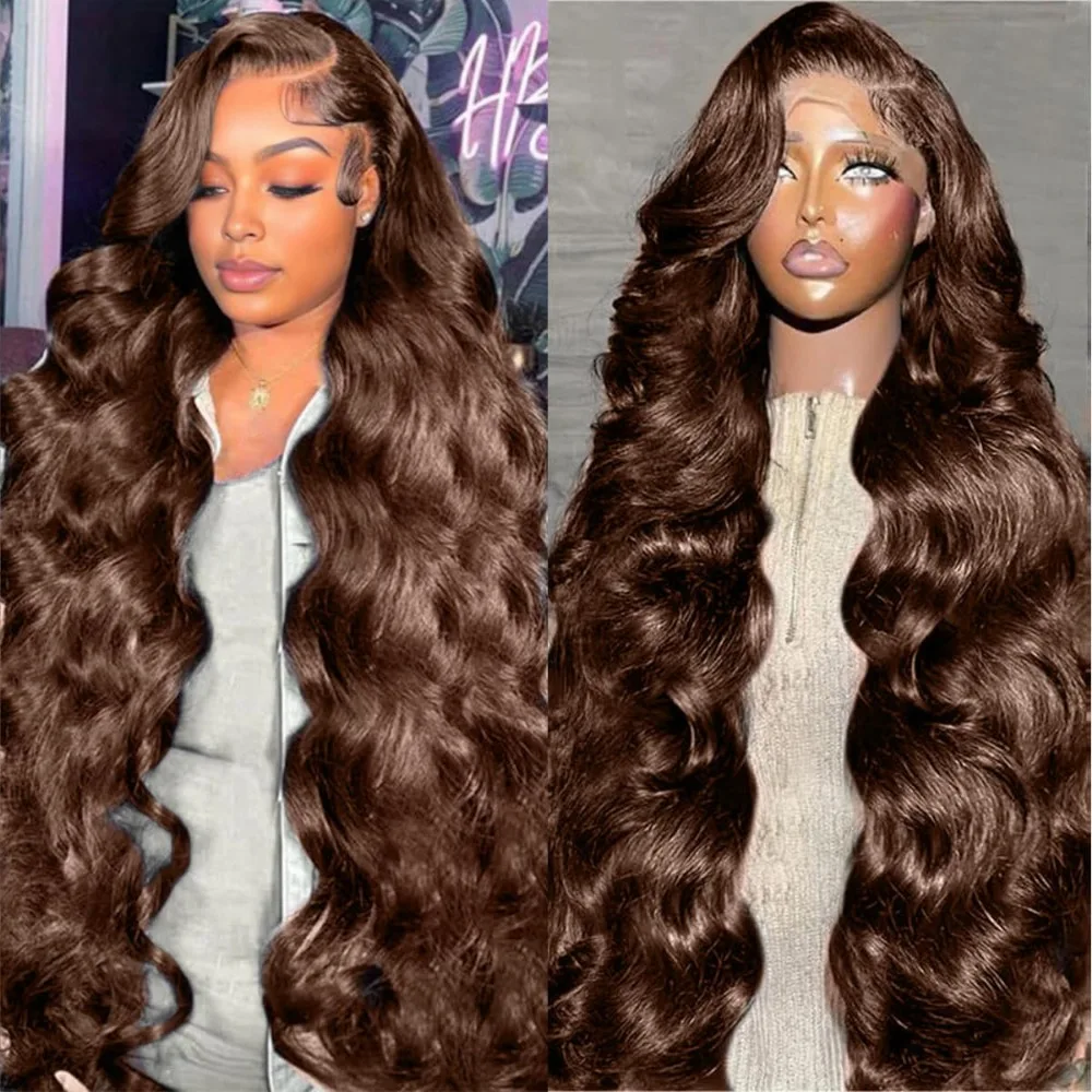 Cokelat # Wig Rambut Manusia 4 - Hd Lace Frontal Wig Human Hair Pre Plucked ulasan dan harga
