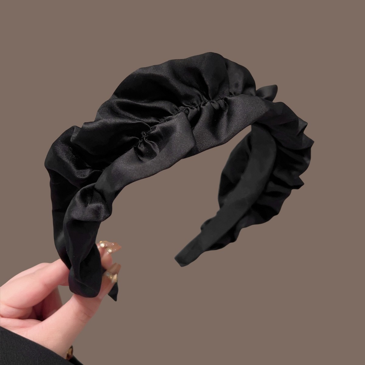 Ikat Kepala Hitam Berpita Buat - Hair Clips ulasan dan harga