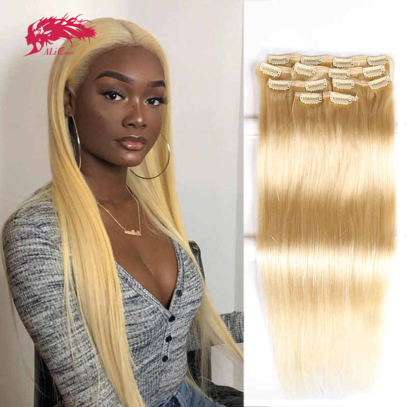 Ali Queen 7Pcs Ekstensi Rambut - Seamless Clip In Hair Extensions Human Hair ulasan dan harga