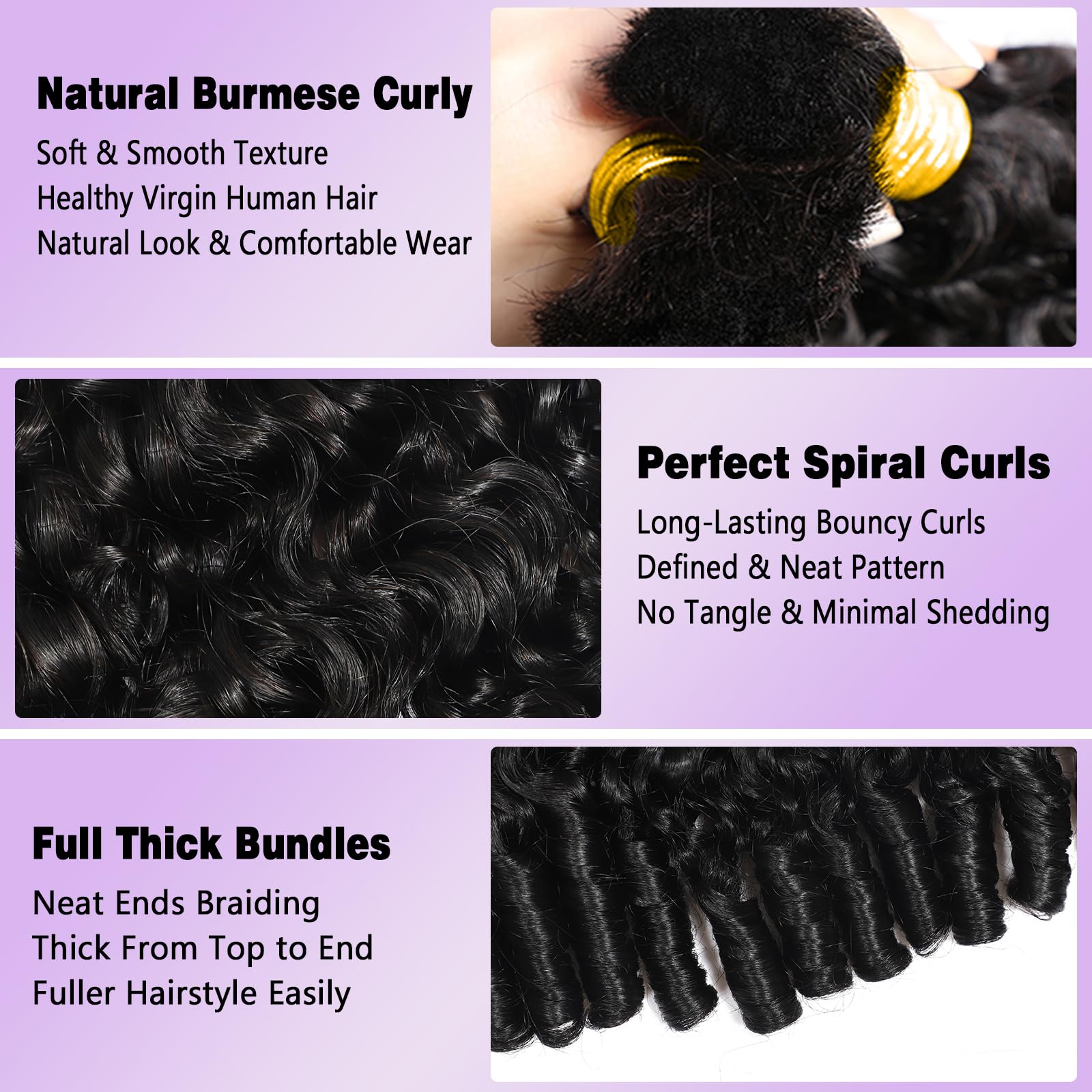 Rambut Kepang Manusia 12A untu - Water Wave Bulk Human Hair For Braiding ulasan dan harga