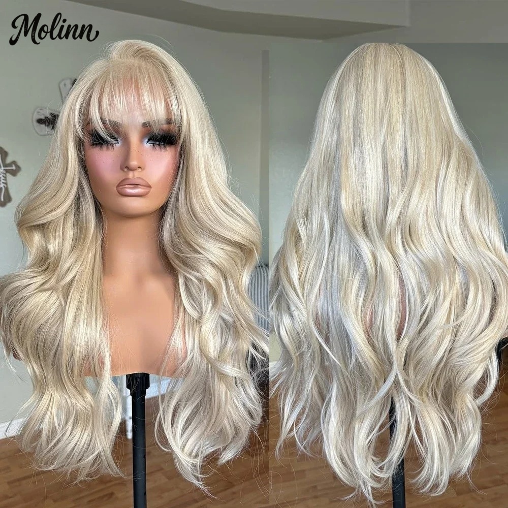 Wig Lace Front Blonde Body Wav - 613 Blonde Body Wave Lace Front Wig ulasan dan harga