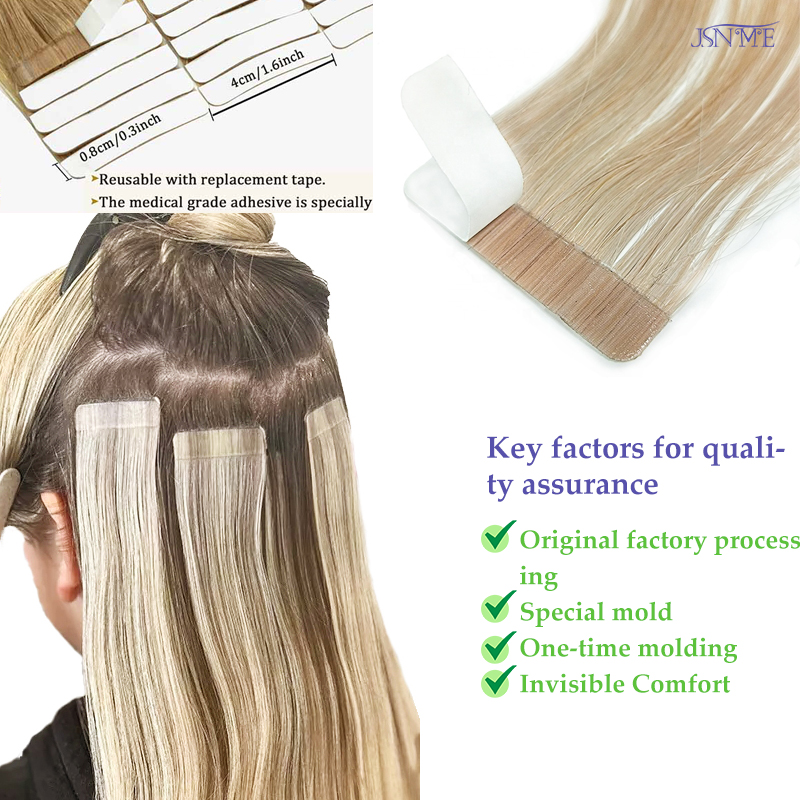 Ekstensi Rambut Tape In JSNME  - Invisible Tape In Extensions Real Hair ulasan dan harga
