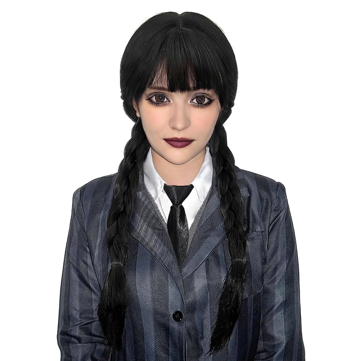 Wig hitam panjang kepang widne - Synthetic Braided Wigs For Black Women ulasan dan harga