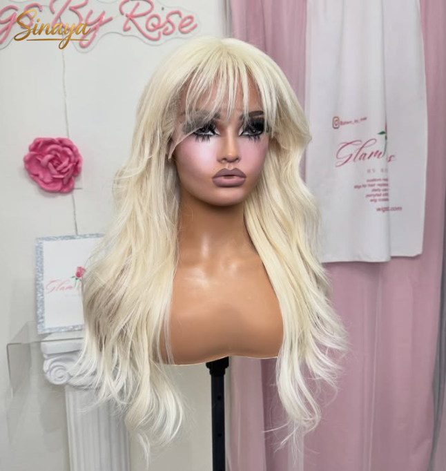 Wig Rambut Pirang 613 Model Bo - 613 Blonde Body Wave Lace Front Wig ulasan dan harga