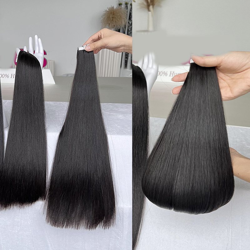 Ekstensi Rambut Lurus Tape In  - Invisible Tape In Extensions Real Hair ulasan dan harga
